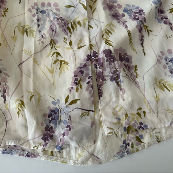 Richards Womens Maxi Dress Sz 12 USA 42 eur 14 UK. Cream w purple NWT VintageY2K - Picture 8 of 8